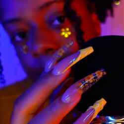 Fork on foam mic cover