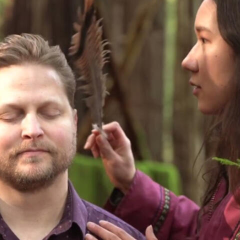 Dusting Him with a Feather
