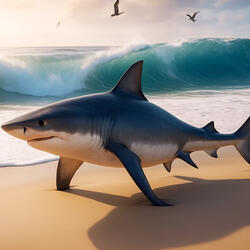 tralalero tralala shark with NO shoes