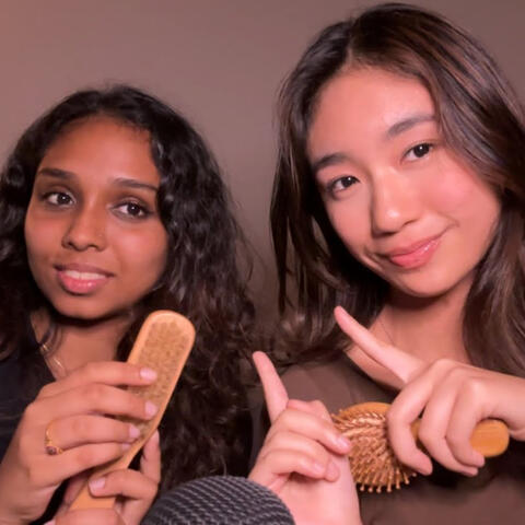 My BFF Tries ASMR For The First Time!