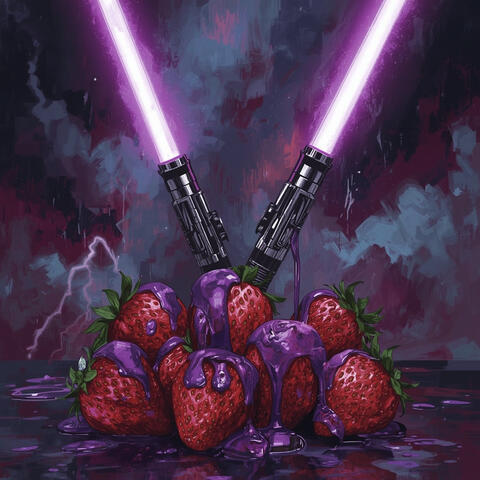 Melted Strawberries Purple Light Saber
