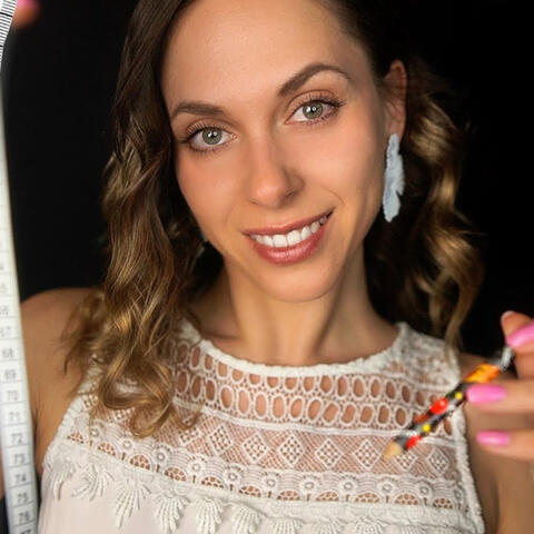 ASMR Measuring Your Face & Sketching You for Sleep