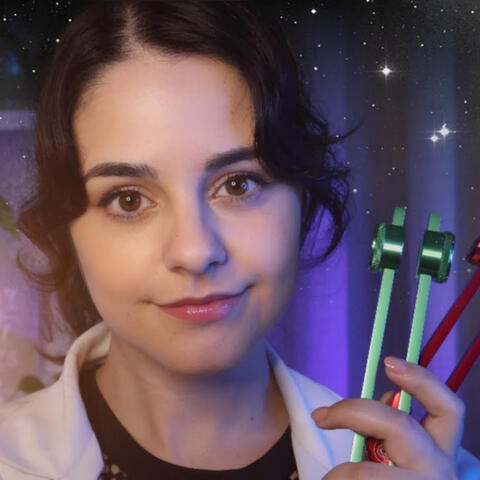 ASMR 1H Full Medical RP for SLEEP Cranial Nerve Exam + Eye Exam + Ear Exam (Eyes Closed)