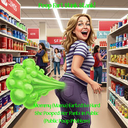 Mommy (Mama) Farted So Hard She Pooped Her Pants in Public (Public Poop Problem)