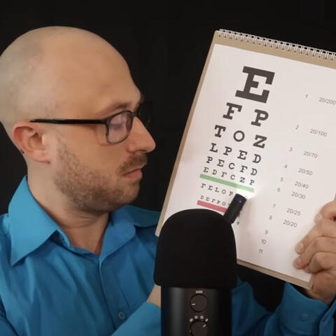 ASMR Light Speed Eye Exam