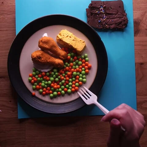 Slime TV Dinner ASMR