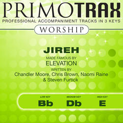 Jireh (Medium Key - Db - with Backing Vocals) [Performance Backing Track]