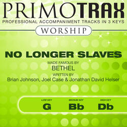 No Longer Slaves (High Key - Db) [Performance Backing Track]