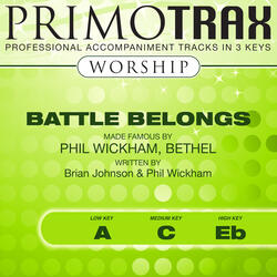 Battle Belongs (Medium Key - C - without Backing Vocals) [Performance Backing Track]