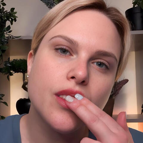 Aggressive Mouth Art ASMR (Spit Painting)