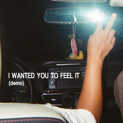 I WANTED YOU TO FEEL IT (demo)