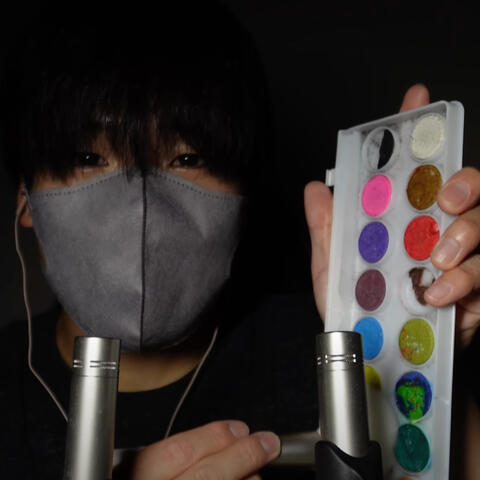 Painting Your Face All Over with Colors ASMR