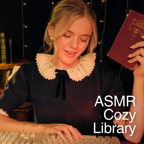 ASMR Library RP (Fireplace Crackle Ambiance for Studying)