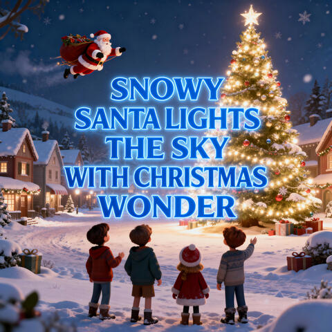 Snowy Santa Lights The Sky With Christmas Wonder