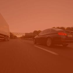 Bright Driving to Work