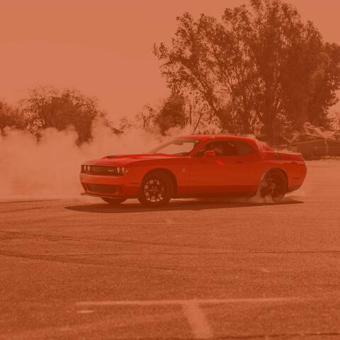 Retro Background for Driving to Work