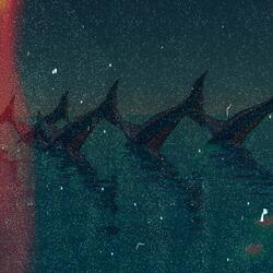 Rising Sun in the Sea