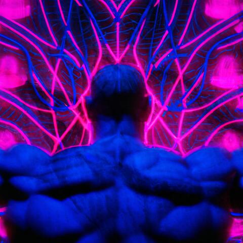 Cosmic Echoes Through a Neon Cityscape