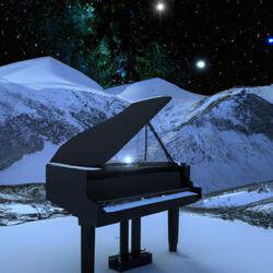 Frosty Echoes on Piano Keys