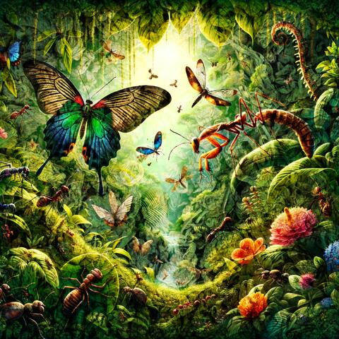 Jungle Butterflies Whispers in the Lush Greenery