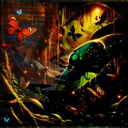 Cicada Chorus in the Twilight Jungle