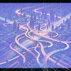 Across Her Neon Bridge