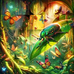 Whispers of the Jungle Insects at Dawn