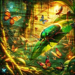 The Hidden Melody of Jungle Beetles