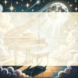 Piano Reflections in Moonlight Slumber