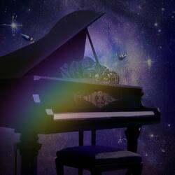 Soothing Snowfall on Piano Keys