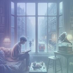 we chill under soft raindrops