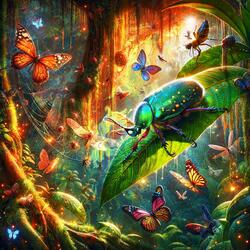 Whispers of the Jungle Insects at Dawn