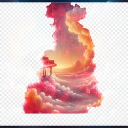 Tranquil Piano Cloudscape