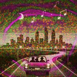 backseat beats in our thrifted jeans