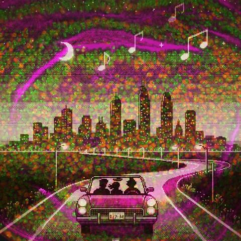 backseat beats in our thrifted jeans