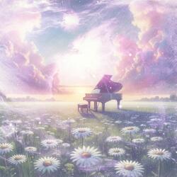 Piano Notes in the Morning Sky