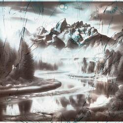 Beneath the Dancing River Currents