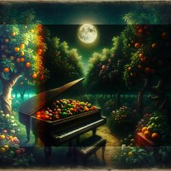 Peach Sunset Piano Vibrations