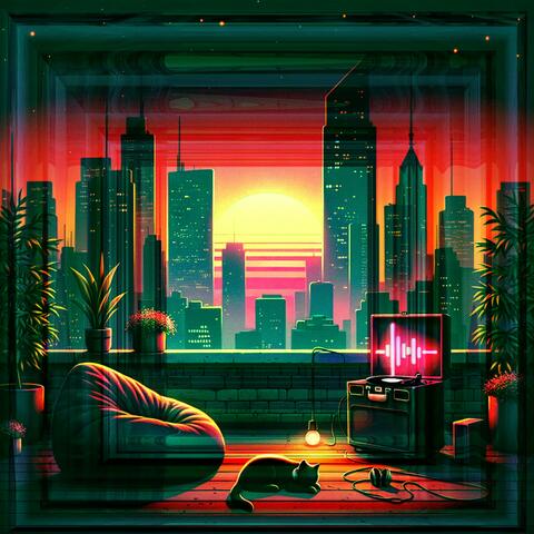 pixelated dreams in faded denim