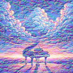 Piano Reflections on a Cloudy Day