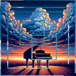 Cloudy Piano Serenity