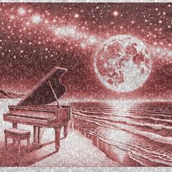 Roses Reverie under Moonlight