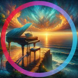 Piano Drops on a Cloudy Canvas