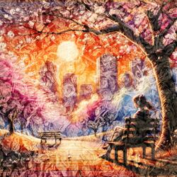 palette of pastels and lofi