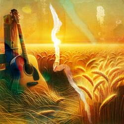 She Paints Dreams on Wheat Fields
