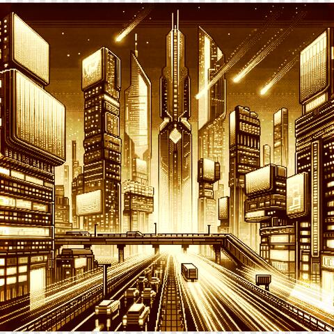 Under the Glowing City Lights