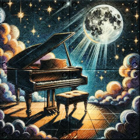 Piano Reflections in Moonlight Slumber