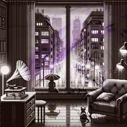 bit dreams in a lofi meadow