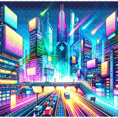 Dancing Shadows Beneath Neon Dreams