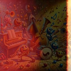 Whimsical Waltz of the Chalk Characters